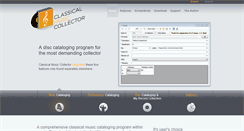 Desktop Screenshot of classicalmusiccollector.com