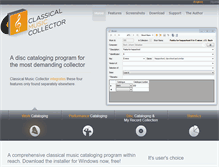 Tablet Screenshot of classicalmusiccollector.com